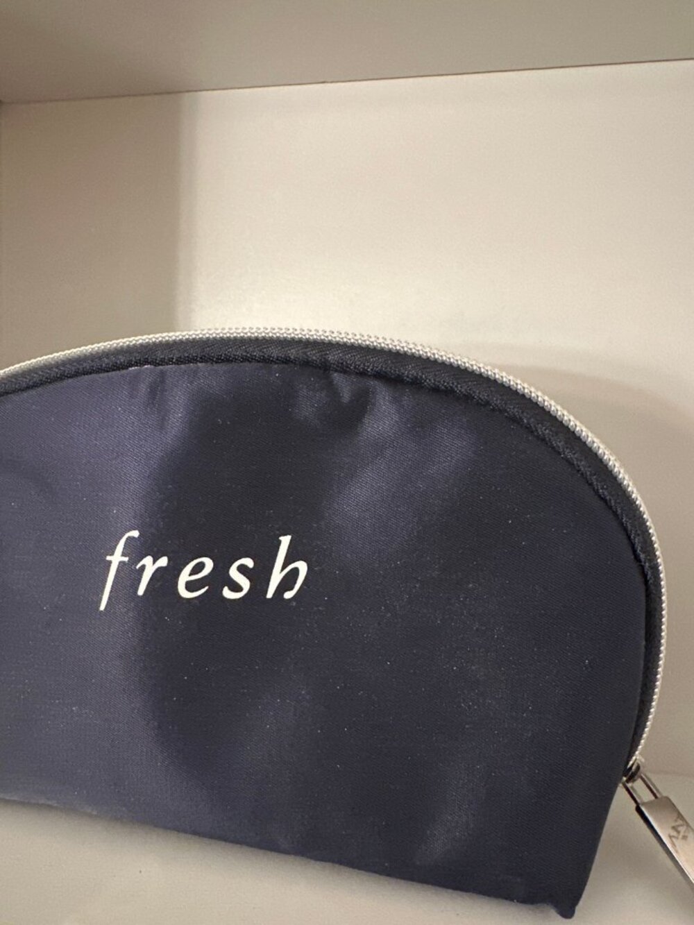 Fresh Cosmetic Bag Black Zip Pouch Like New